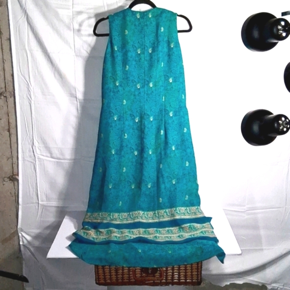 Rabbit Rabbit Rabbit Sleeveless Size 14 Lined Flowing Maxi Dress Crew Neck - Picture 6 of 10